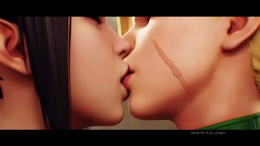 3D scene with two women in a locker-room setting