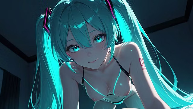 Hatsune Miku AI Hentai Animation with POV and Blowjob