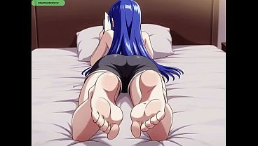 Blue-Haired Baddie Meets the Demon King for Anal Pleasure