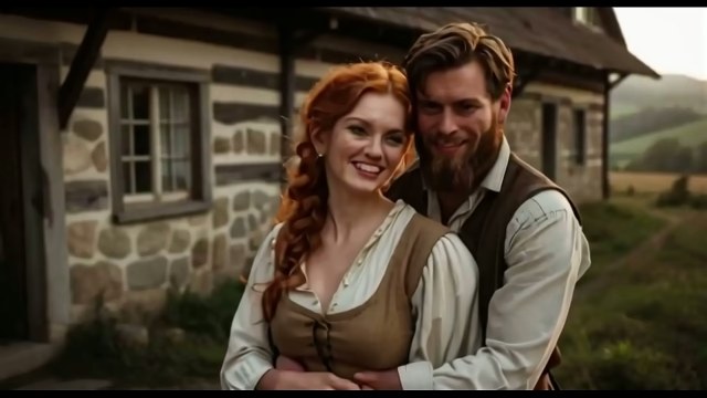 Multiple characters in rural period clothing within the farm and countryside narrative