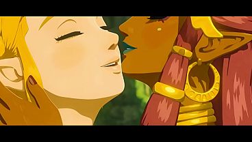 Zelda & Riju Fantasy Kissing