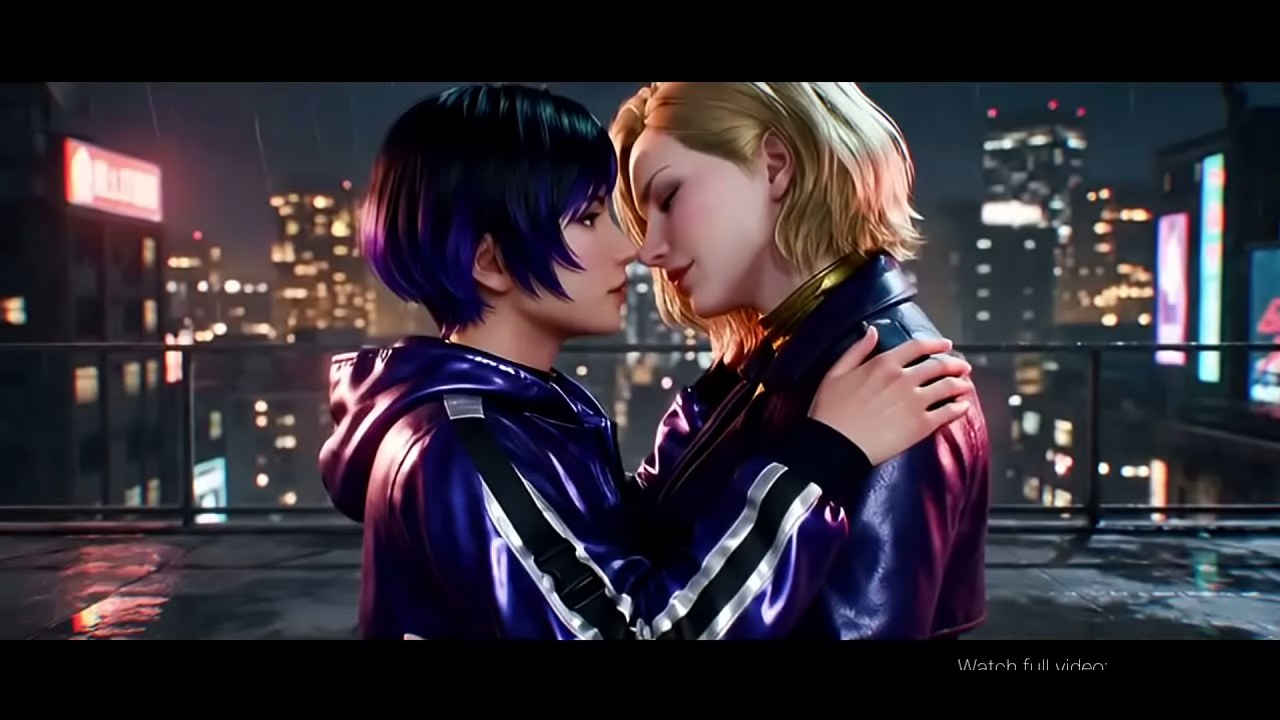 Reina Mishima x Nina Williams Lesbian Kissing