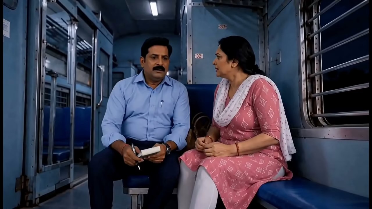 Indian Bhabhi Train Sex and Blowjob